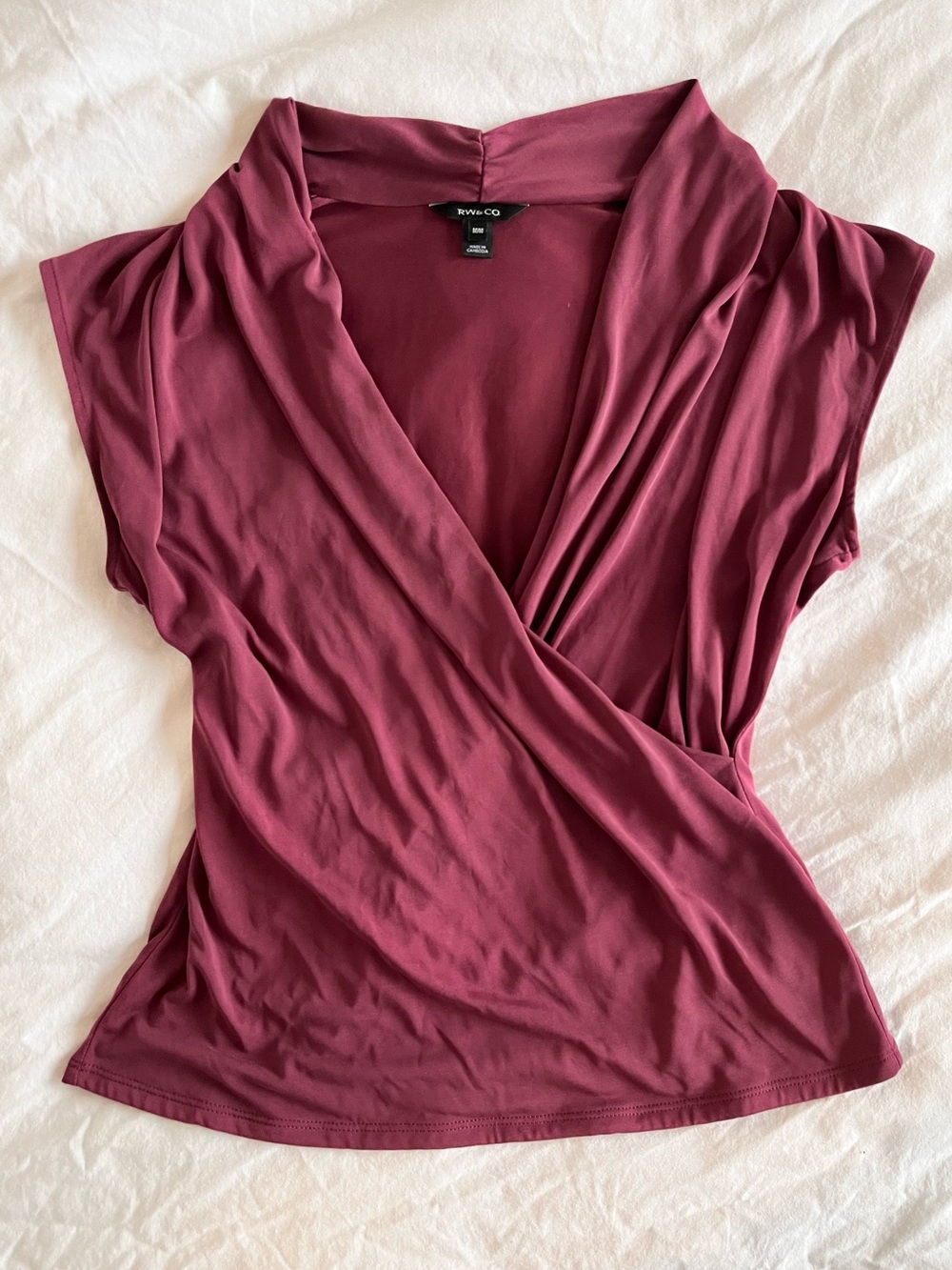 RW&CO. Mauve Modal Sleevless Crossover Top
